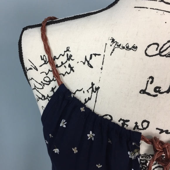 SANTORY Mini Boho Floral Faux Leather Strap Dress - Picture 3 of 15